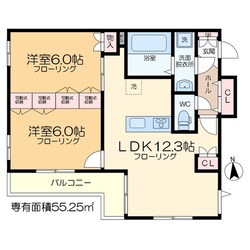 仮称）島根2丁目メゾンの物件間取画像